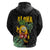 Hawaiian Halloween Hoodie Aloha Pinapple with Mysterious Hands and Polynesian Tribal Tattoo