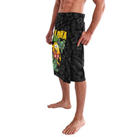 Hawaiian Halloween Lavalava Aloha Pinapple with Mysterious Hands and Polynesian Tribal Tattoo LT03 - Polynesian Pride