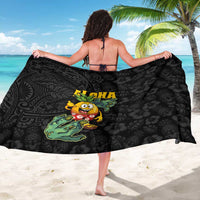 Hawaiian Halloween Sarong Aloha Pinapple with Mysterious Hands and Polynesian Tribal Tattoo