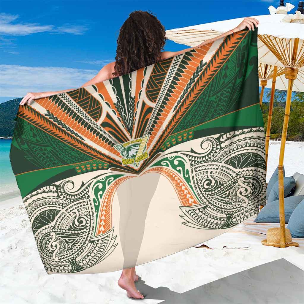 Cook Islands Rugby League Sarong Polynesian and Tatau Tribal Art - Retro Palette