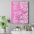 Hawaii Kauai Island Canvas Wall Art Hibiscus Pattern Seamless Tribal Simple Pink LT03 Pink - Polynesian Pride