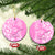 Hawaii Kauai Island Ceramic Ornament Hibiscus Pattern Seamless Tribal Simple Pink LT03 Pink - Polynesian Pride