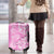 Hawaii Kauai Island Luggage Cover Hibiscus Pattern Seamless Tribal Simple Pink LT03 - Polynesian Pride