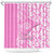 Hawaii Kauai Island Shower Curtain Hibiscus Pattern Seamless Tribal Simple Pink LT03 Pink - Polynesian Pride