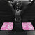 Custom Hawaii Kauai Island Car Mats Hibiscus Pattern Seamless Tribal Simple Pink LT03 - Polynesian Pride