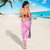 Custom Hawaii Kauai Island Sarong Hibiscus Pattern Seamless Tribal Simple Pink LT03 - Polynesian Pride