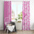 Custom Hawaii Kauai Island Window Curtain Hibiscus Pattern Seamless Tribal Simple Pink LT03 - Polynesian Pride