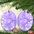 Hawaii Kauai Island Ceramic Ornament Hibiscus Pattern Seamless Tribal Simple Purple LT03 - Polynesian Pride