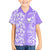 Hawaii Kauai Island Family Matching Off Shoulder Long Sleeve Dress and Hawaiian Shirt Hibiscus Pattern Seamless Tribal Simple Purple LT03 Son's Shirt Purple - Polynesian Pride