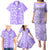 Hawaii Kauai Island Family Matching Puletasi Dress and Hawaiian Shirt Hibiscus Pattern Seamless Tribal Simple Purple LT03 - Polynesian Pride