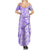 Hawaii Kauai Island Family Matching Summer Maxi Dress and Hawaiian Shirt Hibiscus Pattern Seamless Tribal Simple Purple LT03 - Polynesian Pride