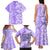 Hawaii Kauai Island Family Matching Tank Maxi Dress and Hawaiian Shirt Hibiscus Pattern Seamless Tribal Simple Purple LT03 - Polynesian Pride