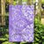 Hawaii Kauai Island Garden Flag Hibiscus Pattern Seamless Tribal Simple Purple LT03 Garden Flag Purple - Polynesian Pride