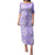 Hawaii Kauai Island Puletasi Hibiscus Pattern Seamless Tribal Simple Purple LT03 Long Dress Purple - Polynesian Pride