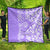 Hawaii Kauai Island Quilt Hibiscus Pattern Seamless Tribal Simple Purple LT03 - Polynesian Pride