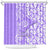 Hawaii Kauai Island Shower Curtain Hibiscus Pattern Seamless Tribal Simple Purple LT03 Purple - Polynesian Pride