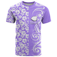 Hawaii Kauai Island T Shirt Hibiscus Pattern Seamless Tribal Simple Purple LT03 Purple - Polynesian Pride