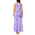 Hawaii Kauai Island Tank Maxi Dress Hibiscus Pattern Seamless Tribal Simple Purple LT03 - Polynesian Pride