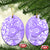 Custom Hawaii Kauai Island Ceramic Ornament Hibiscus Pattern Seamless Tribal Simple Purple LT03 - Polynesian Pride