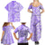 Custom Hawaii Kauai Island Family Matching Summer Maxi Dress and Hawaiian Shirt Hibiscus Pattern Seamless Tribal Simple Purple LT03 - Polynesian Pride