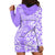 Custom Hawaii Kauai Island Hoodie Dress Hibiscus Pattern Seamless Tribal Simple Purple LT03 - Polynesian Pride