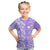 Custom Hawaii Kauai Island Kid T Shirt Hibiscus Pattern Seamless Tribal Simple Purple LT03 Purple - Polynesian Pride