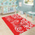 Hawaii Kauai Island Area Rug Hibiscus Pattern Seamless Tribal Simple Red LT03 - Polynesian Pride