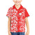 Hawaii Kauai Island Family Matching Mermaid Dress and Hawaiian Shirt Hibiscus Pattern Seamless Tribal Simple Red LT03 Son's Shirt Red - Polynesian Pride