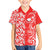 Hawaii Kauai Island Family Matching Short Sleeve Bodycon Dress and Hawaiian Shirt Hibiscus Pattern Seamless Tribal Simple Red LT03 Son's Shirt Red - Polynesian Pride