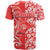 Hawaii Kauai Island T Shirt Hibiscus Pattern Seamless Tribal Simple Red LT03 - Polynesian Pride