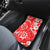 Custom Hawaii Kauai Island Car Mats Hibiscus Pattern Seamless Tribal Simple Red LT03 - Polynesian Pride