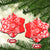 Custom Hawaii Kauai Island Ceramic Ornament Hibiscus Pattern Seamless Tribal Simple Red LT03 - Polynesian Pride