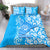 Hawaii Kauai Island Bedding Set Hibiscus Pattern Seamless Tribal Simple Blue LT03 - Polynesian Pride