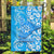 Hawaii Kauai Island Garden Flag Hibiscus Pattern Seamless Tribal Simple Blue LT03 Garden Flag Blue - Polynesian Pride