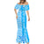 Hawaii Kauai Island Mermaid Dress Hibiscus Pattern Seamless Tribal Simple Blue LT03 - Polynesian Pride