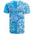 Hawaii Kauai Island T Shirt Hibiscus Pattern Seamless Tribal Simple Blue LT03 - Polynesian Pride