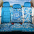 Custom Hawaii Kauai Island Back Car Seat Cover Hibiscus Pattern Seamless Tribal Simple Blue