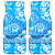 Custom Hawaii Kauai Island Car Mats Hibiscus Pattern Seamless Tribal Simple Blue LT03 Blue - Polynesian Pride