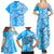 Custom Hawaii Kauai Island Family Matching Summer Maxi Dress and Hawaiian Shirt Hibiscus Pattern Seamless Tribal Simple Blue LT03 - Polynesian Pride