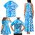 Custom Hawaii Kauai Island Family Matching Tank Maxi Dress and Hawaiian Shirt Hibiscus Pattern Seamless Tribal Simple Blue LT03 - Polynesian Pride