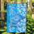 Custom Hawaii Kauai Island Garden Flag Hibiscus Pattern Seamless Tribal Simple Blue LT03 Garden Flag Blue - Polynesian Pride