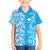 Custom Hawaii Kauai Island Kid Hawaiian Shirt Hibiscus Pattern Seamless Tribal Simple Blue LT03 Kid Blue - Polynesian Pride