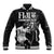 Custom Fiji Rugby Pacific Champions 2024 Baseball Jacket Anniversary 7 Titles - Fijians Rugby and Tapa Hibiscus Black Art