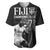 Custom Fiji Rugby Pacific Champions 2024 Baseball Jersey Anniversary 7 Titles - Fijians Rugby and Tapa Hibiscus Black Art