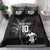 Custom Fiji Rugby Pacific Champions 2024 Bedding Set Anniversary 7 Titles - Fijians Rugby and Tapa Hibiscus Black Art