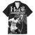 Custom Fiji Rugby Pacific Champions 2024 Family Matching Mermaid Dress and Hawaiian Shirt Anniversary 7 Titles - Fijians Rugby and Tapa Hibiscus Black Art