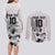 Custom Fiji Rugby Pacific Champions 2024 Couples Matching Long Sleeve Bodycon Dress and Long Sleeve Button Shirt Anniversary 7 Titles - Fijians Rugby and Tapa Hibiscus White Art