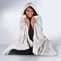 Custom Fiji Rugby Pacific Champions 2024 Hooded Blanket Anniversary 7 Titles - Fijians Rugby and Tapa Hibiscus White Art