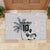 Custom Fiji Rugby Pacific Champions 2024 Rubber Doormat Anniversary 7 Titles - Fijians Rugby and Tapa Hibiscus White Art