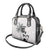 Custom Fiji Rugby Pacific Champions 2024 Shoulder Handbag Anniversary 7 Titles - Fijians Rugby and Tapa Hibiscus White Art